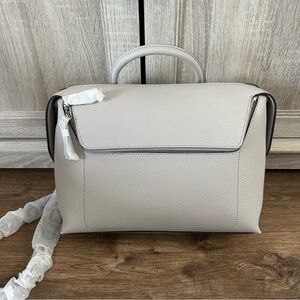 NWT! Danielle Nicole LEATHER, Daleah Satchel, Stone, Neutral, Quiet Luxury‎